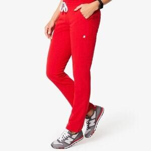 Figs Yola Red Scrub Pants in size S/P